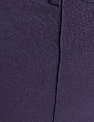 Pantalon coupe large bleu marine femme