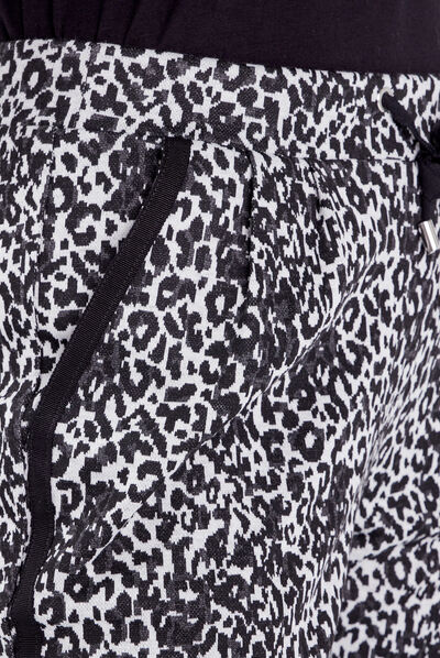 Pantalon jogging à coulisse noir femme