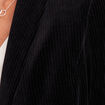 Veste tailleur velours noir femme