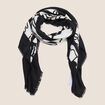&Eacute;tole en polyester recycl&eacute; noir femme
