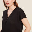 T-shirt manches courtes noir femme