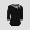 T-shirt manches 3/4 ecru femme