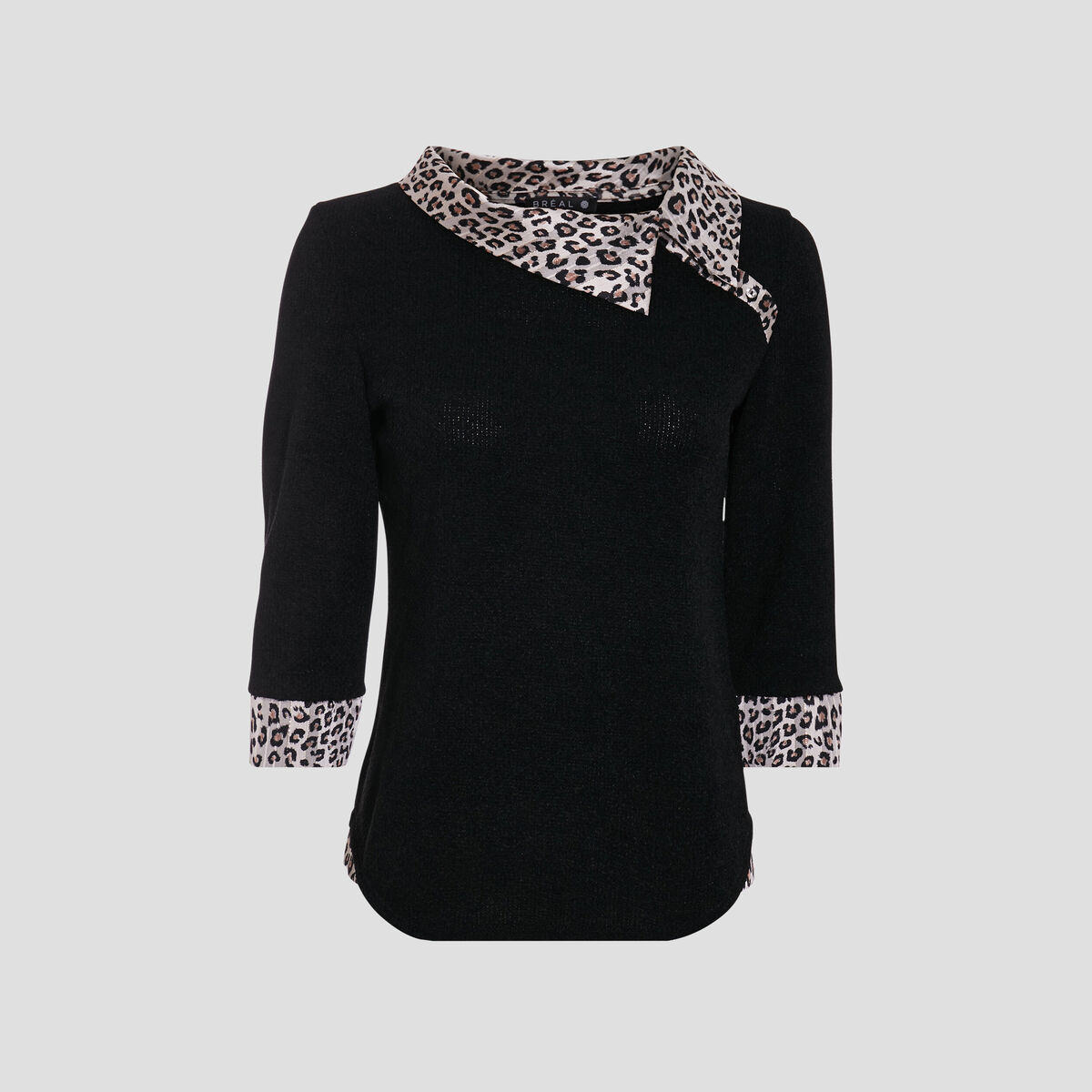 T-shirt manches 3/4 ecru femme