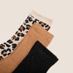 Coffret lot de 3 paires de chaussettes ecru femme