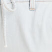 Jean large taille haute denim bleach femme