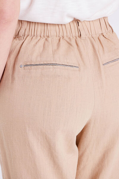Pantalon flou sable femme