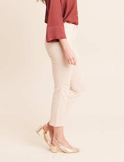 Pantalon magique Le L&eacute;ger coupe droite sable femme
