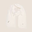 &Eacute;charpe avec broderies ecru femme