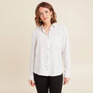 Chemise manches longues gris fonc&eacute; femme