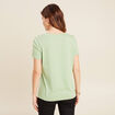 T-shirt manches courtes vert clair femme