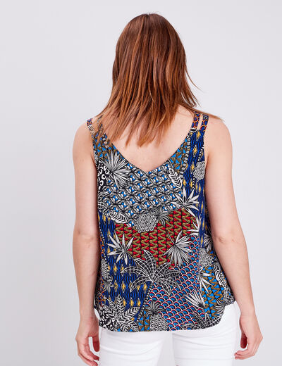Blouse sans manches noir femme