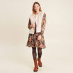Gilet réversible laine mouton beige femme