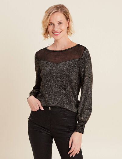 Pull manches longues camel femme