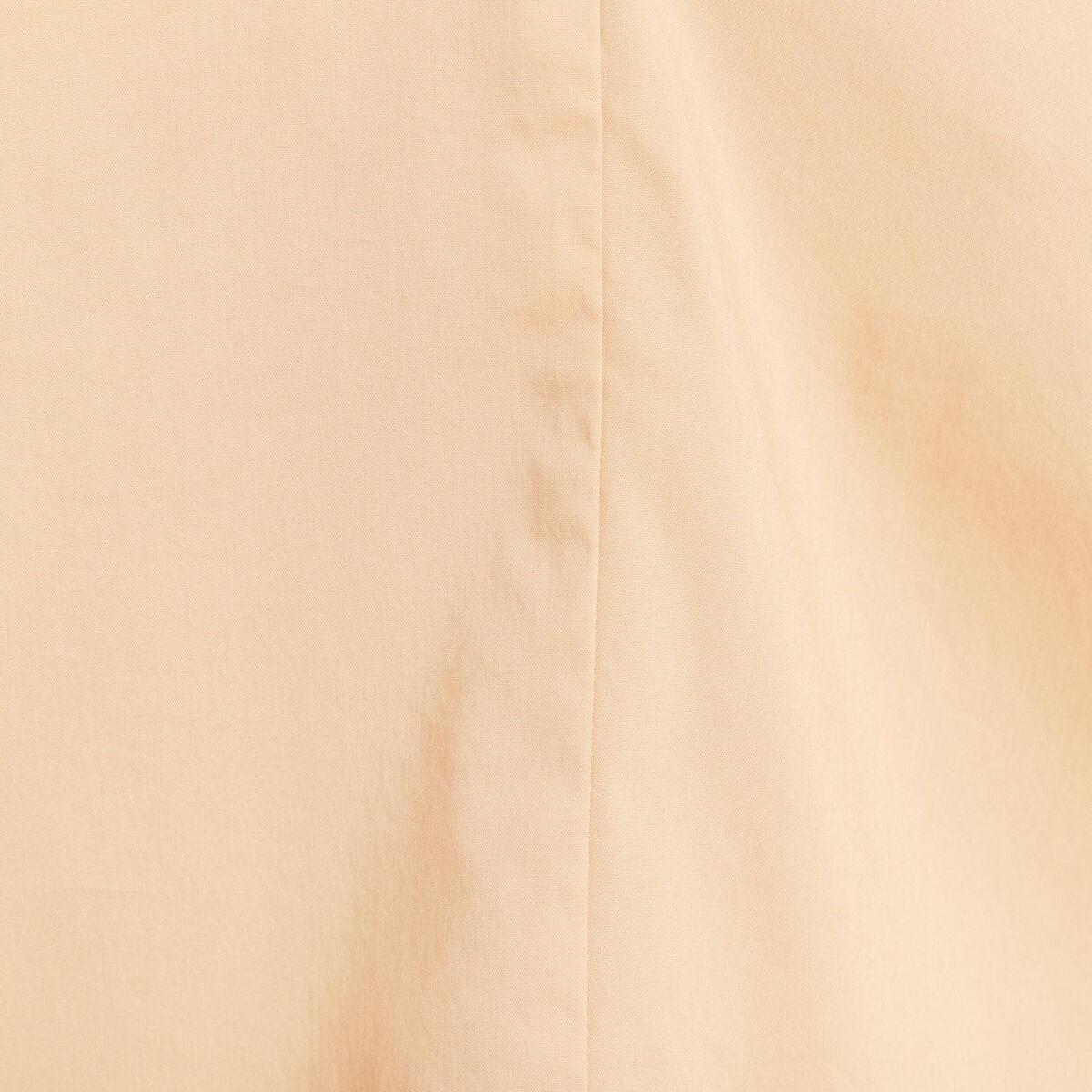 Blouse ample col chemise manches courtes beige femme