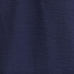 Blouse col V manches courtes bleu marine femme