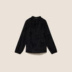 Blouse fluide manches longues noir femme