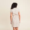 Robe droite zippée blanc femme