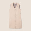 Robe droite réversible taupe femme