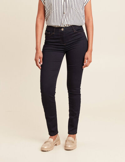 Jean magique L'Unique coupe ajust&eacute;e denim brut femme