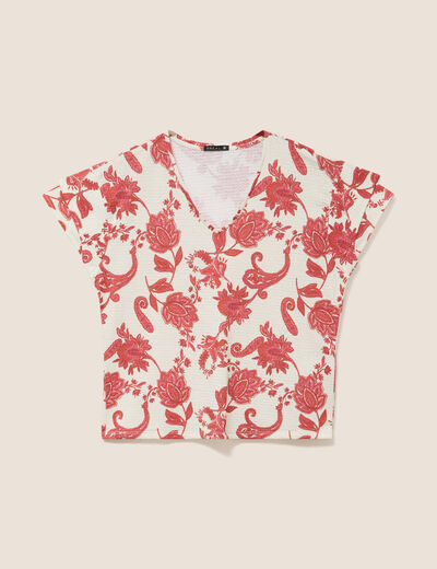 T-shirt manches courtes rose femme