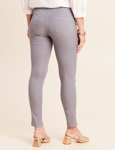 Jean magique Le L&eacute;ger coupe ajust&eacute;e denim gris femme