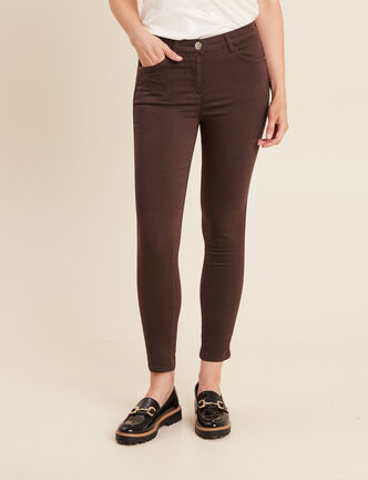 Pantalon magique Le L&eacute;ger coupe ajust&eacute;e marron fonc&eacute; femme