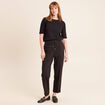 Jogging imprim&eacute; l&eacute;opard taille bascul&eacute;e marron femme