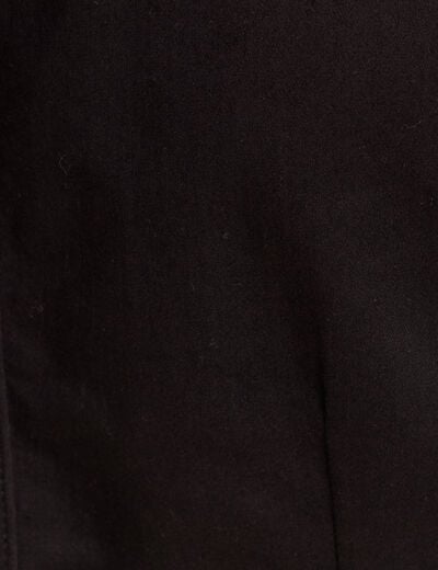 Robe droite en jean noir femme