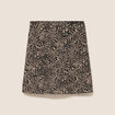 Jupe jacquard taille standard beige femme