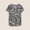 Blouse manches courtes noir femme