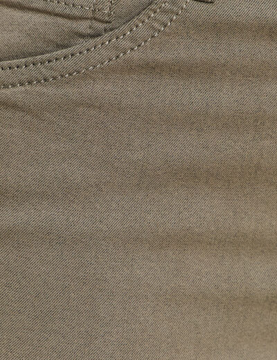 Pantalon magique Le L&eacute;ger coupe droite vert kaki femme