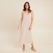 Robe 2 en 1 col rond gris clair femme