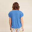 T-shirt manches courtes bleu femme