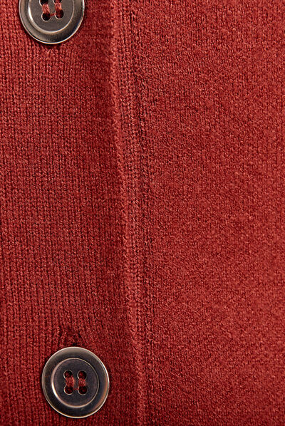 Pull manches longues marron cognac femme