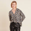 Blouse manches longues camel femme