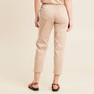 Pantalon droit réversible taupe femme