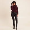 Pantalon magique L'Unique coupe ajust&eacute;e noir femme