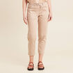 Pantalon droit réversible taupe femme