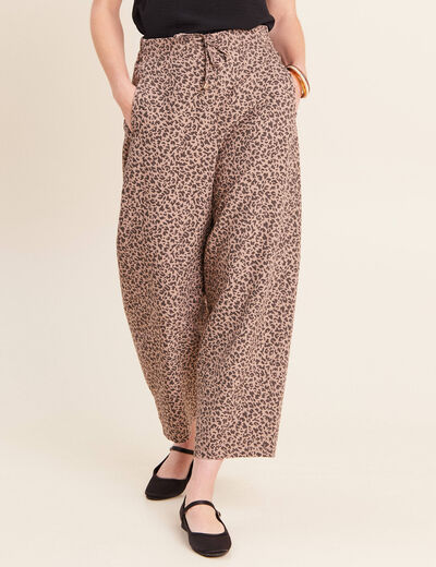 Pantalon marron femme
