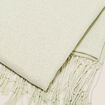 Foulard à franges vert émeraude femme
