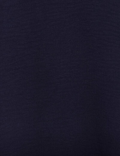 Robe évasée manches 3/4 bleu marine femme