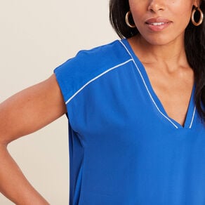 t shirt manches courtes bleu electrique femme T-shirt manches courtes bleu electrique femme