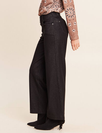Pantalon Magique L'Enfilable denim noir femme