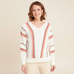 Pull manches longues ecru femme