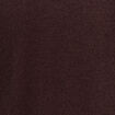 Gilet manches longues col rond marron fonc&eacute; femme
