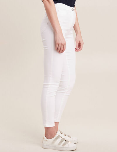 Pantalon magique Le L&eacute;ger coupe ajust&eacute;e blanc femme