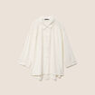 Chemise ample manches 3/4 col chemise ecru femme