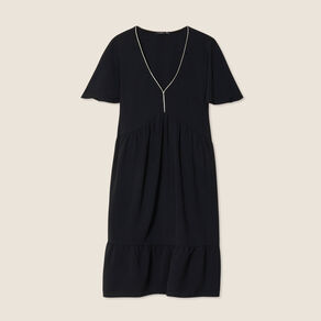 robe evasee manches courtes noir femme Robe évasée manches courtes noir femme