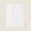 Jupe droite blanc femme