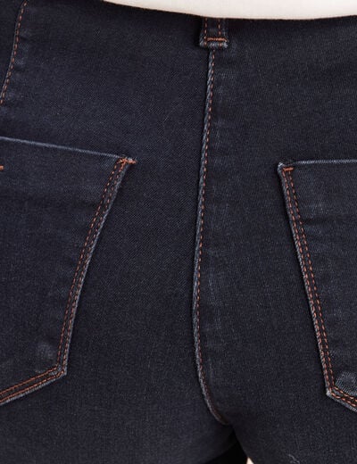 Pantalon magique coupe barrel l'Unique denim blue black femme